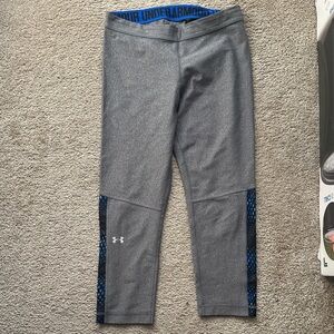 Under Armour Kids Gray and Blue Leggings